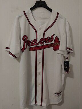 Majestic Authentic Atlanta Braves Andruw Jones Home Jersey Size 52